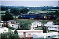 Freight train passes the Caravan Park Nr Moore