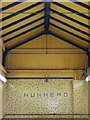 Mosaics in the entrance passageway to Nunhead station