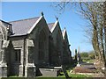 The eastern wall of Llangadwaladr Church