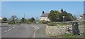 Road junction with the A4080 at Llangadwaladr