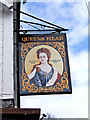 SO8279 : Queens Head pub sign, Wolverley by P L Chadwick