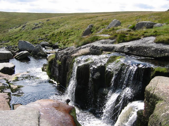 East Dart waterfall © Chris Carlson :: Geograph Britain and Ireland