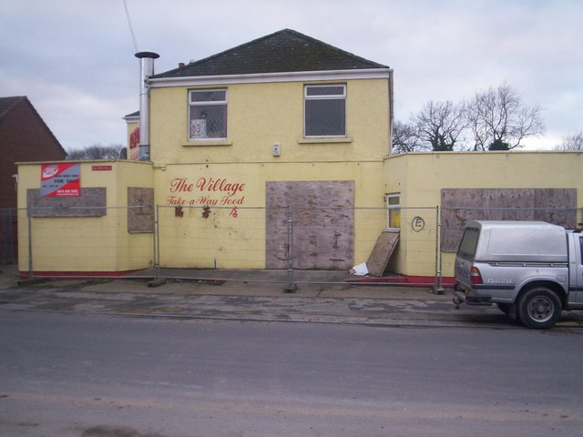 The village takeaway now closed down
