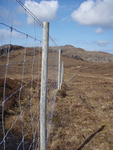Deer fence on the Gairloch estate