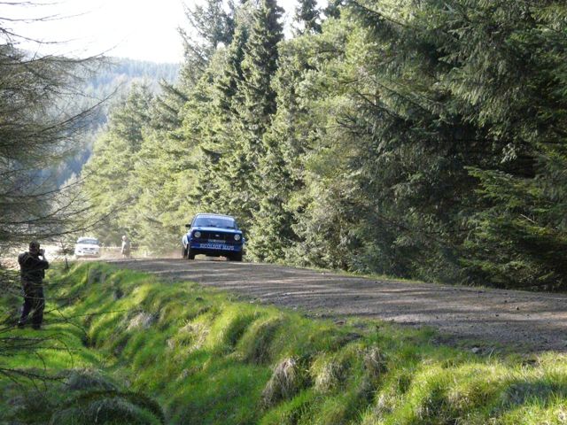 Forestry track in Fetteresso Forest during Granite City Rally