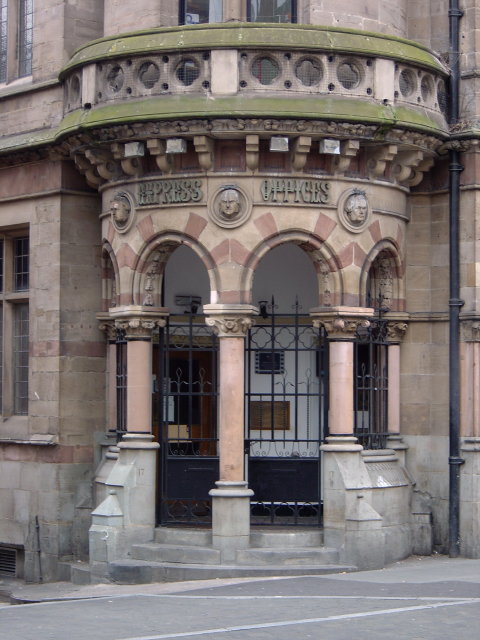 Watson Fothergill - Express Offices, Parliament Street. Main entrance