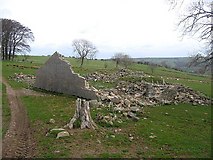 NY3137 : Moor House Farm: now a total ruin by Roger Smith