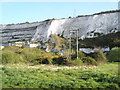 Telegraph wires within Paulsgrove Chalk Pits