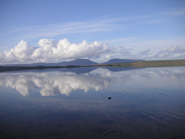 Loch of Stenness - towards the Hoy Hills