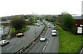 A643 from Footbridge, Gelderd Road