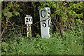 Milepost on Gloucester and Sharpness Canal