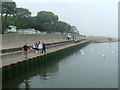 Sea wall at Mudeford