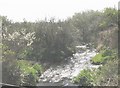 Afon Gwna at the ford viewed from the footbridge