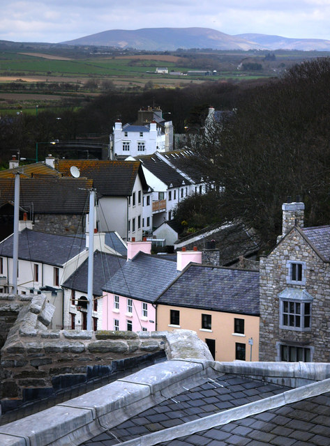 View of Castletown from Castle Rushen