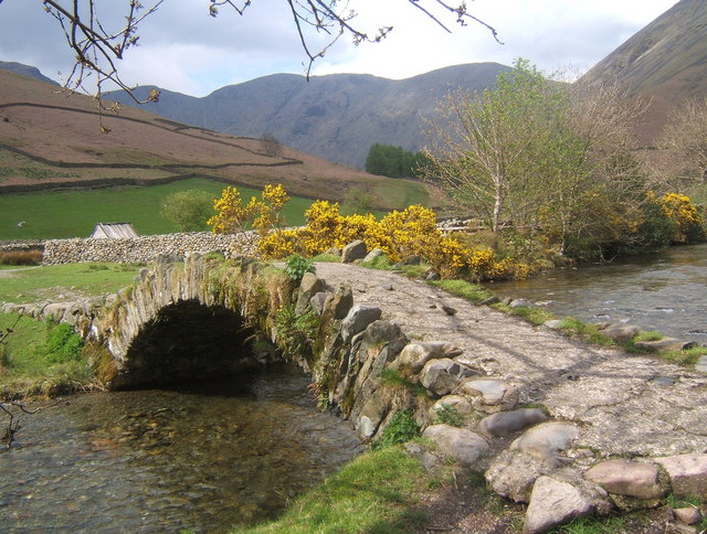 Packhorse bridge at Wasdale Head, Pillar... © Andrew Hill :: Geograph ...