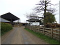 Farm buildings and road