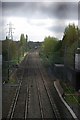 SP3078 : From the footbridge at Canley station, looking towards Coventry by Keith Williams