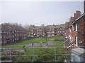 Flats seen from the railway