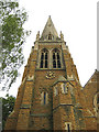 Tower and spire of the church of St. Peter & St. Paul, Upton