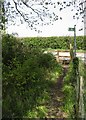 Footpath and stile near Pullington Farm