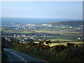 SC2170 : A36 descent into Ballagawne, view of Port St Mary by Chris Gunns