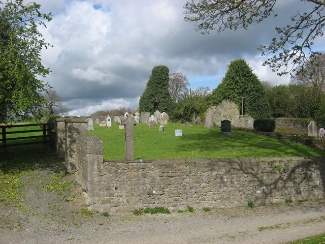 Church and graveyard, Ballymagarvey, Co. Meath