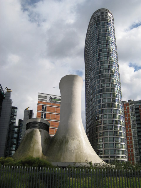 Blackwall Tunnel ventilation shafts & the Ontario Tower
