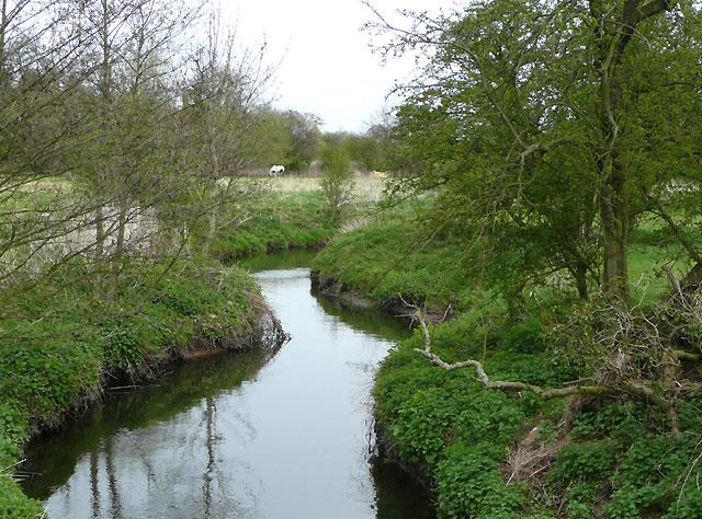 Saredon Brook near Four Crosses,... © Roger D Kidd :: Geograph Britain ...