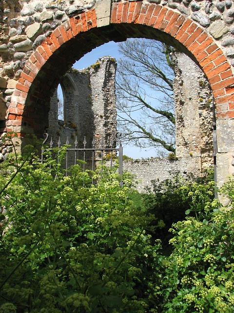 The ruins of St Mary's Priory