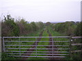 Gate across the footpath