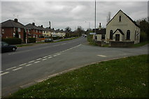 SJ3363 : Road junction in Broughton by Philip Halling
