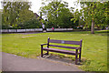 Bench on Southgate Green, London N14