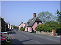 A pink cottage in Abbey Street