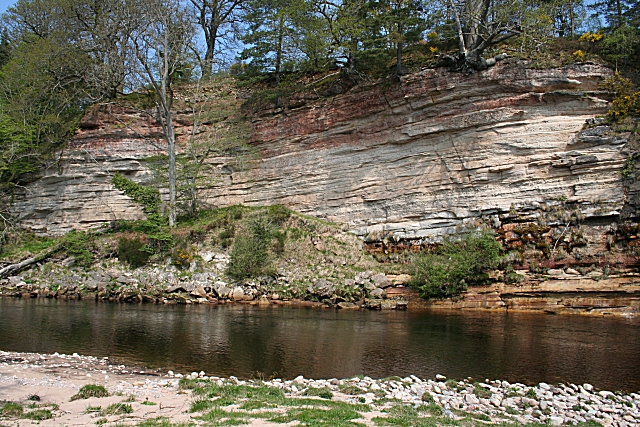 Old Red Sandstone by the River Findhorn © Anne Burgess :: Geograph ...