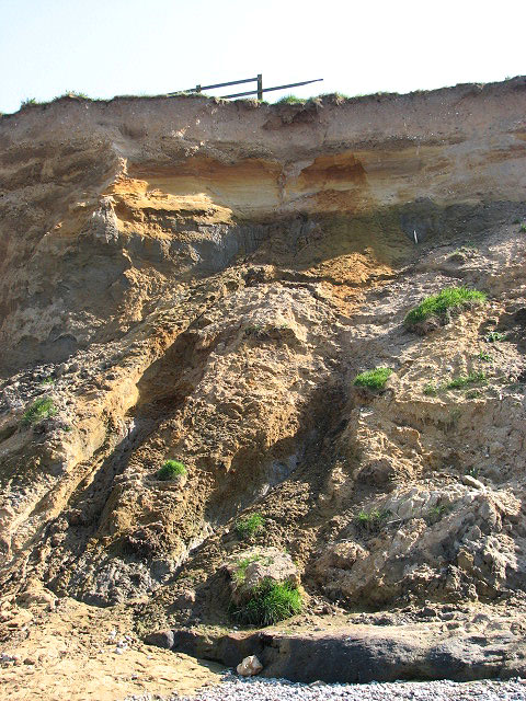 Cliff erosion © Evelyn Simak :: Geograph Britain and Ireland