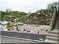 Partially completed sloping garden at East Harting