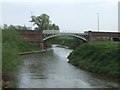 SO8352 : River Teme downstream of  Old Powick Bridge by John M