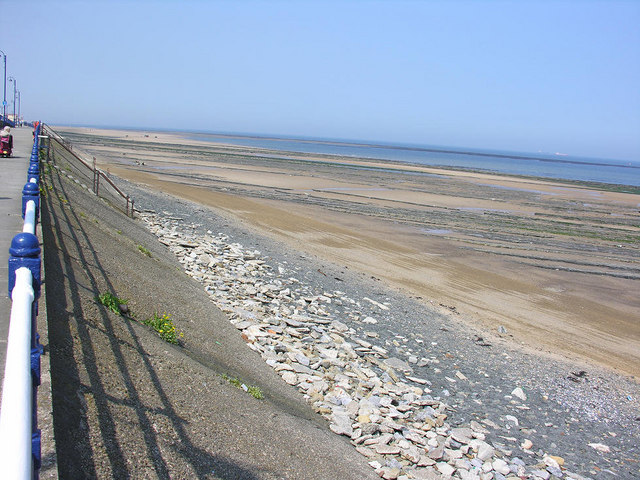Beach at low water
