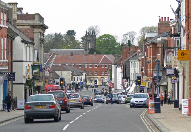 View down Market Street in Ashby de la... © Mat Fascione cc-by-sa/2.0 ...