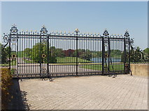 SP4416 : Gate from Great Court to park at Blenheim Palace by David Hawgood