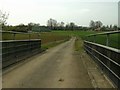 Farm track and village view