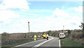 Workmen on the B4422 near Cerrig-y-Gwyddyl