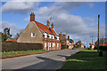 The cottages opposite the bus shelter, Holme on the Wolds