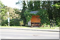 Bus shelter at the junction of Lankelly Lane and the B3415 in Fowey