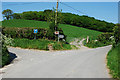 Road junction at Llandre