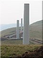 NN9806 : Wind farm - under construction by Callum Black
