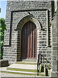 SD8126 : St Mary and All Saints Church, Goodshaw Chapel, Doorway by Alexander P Kapp
