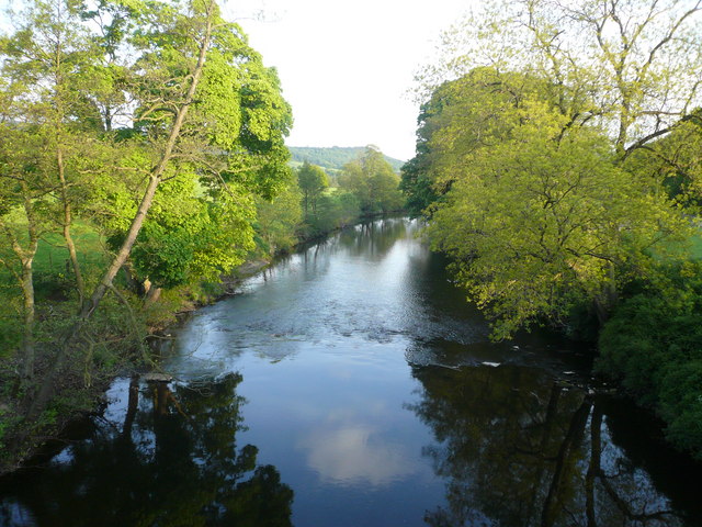 River Derwent View - From the single arch bridge carrying the B6012
