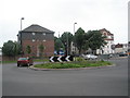 Roundabout in Goldsmith Avenue near Fratton Park