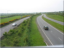  : The A5 and the A55 (Expressway) from the foot and cycle bridge by Eric Jones